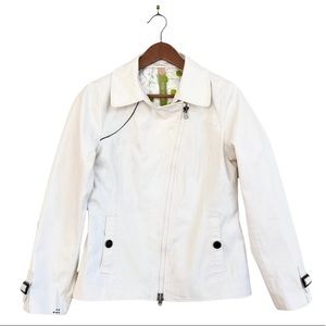 Soia & Kyo White Moto Style Jacket